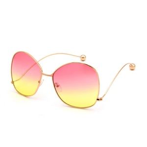 Vintage Hexagon Shape Sunglasses